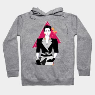 Office Lady 80s Patrick Nagel Hoodie